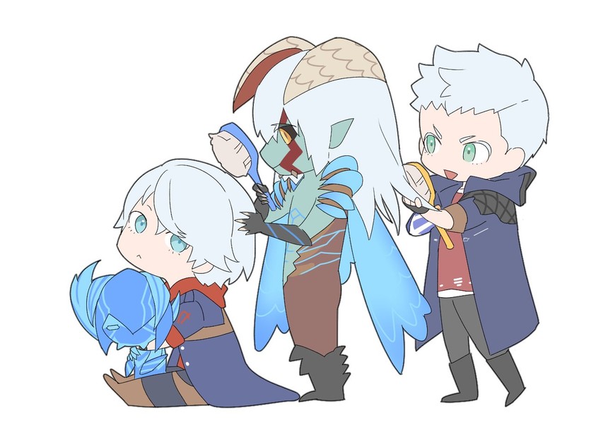 nero (devil may cry and 2 more) drawn by yuusya27