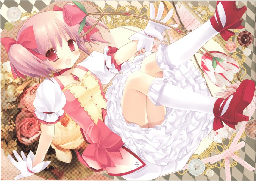 kaname madoka (mahou shoujo madoka magica) drawn by miyasu_risa