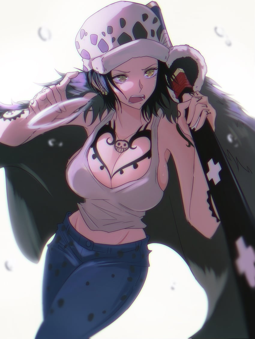 Trafalgar law one piece drawn by opalisart danbooru