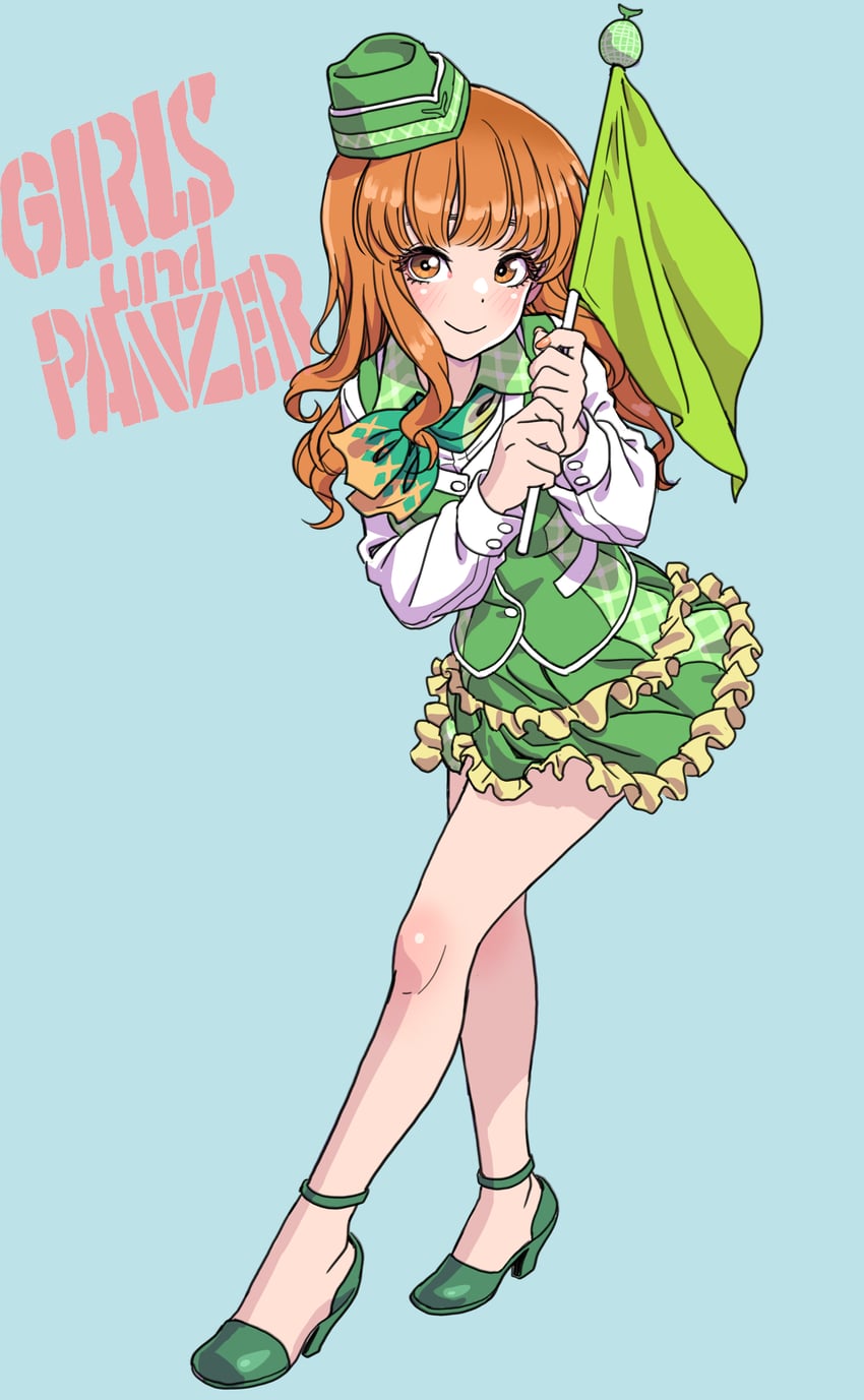 takebe saori (girls und panzer) drawn by yamashita_shun'ya