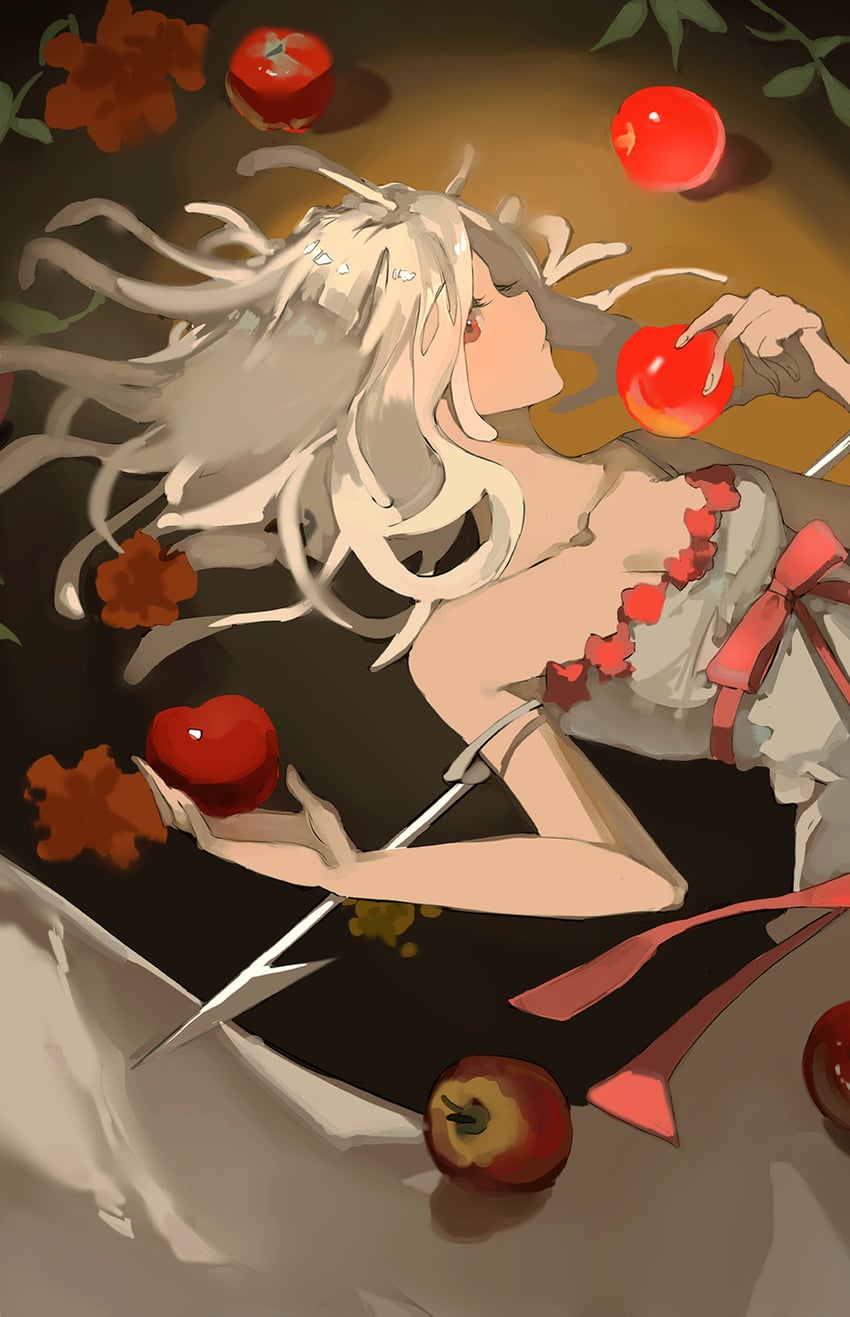 sengoku nadeko and god nadeko (monogatari and 1 more) drawn by shru_(ss_sl99)