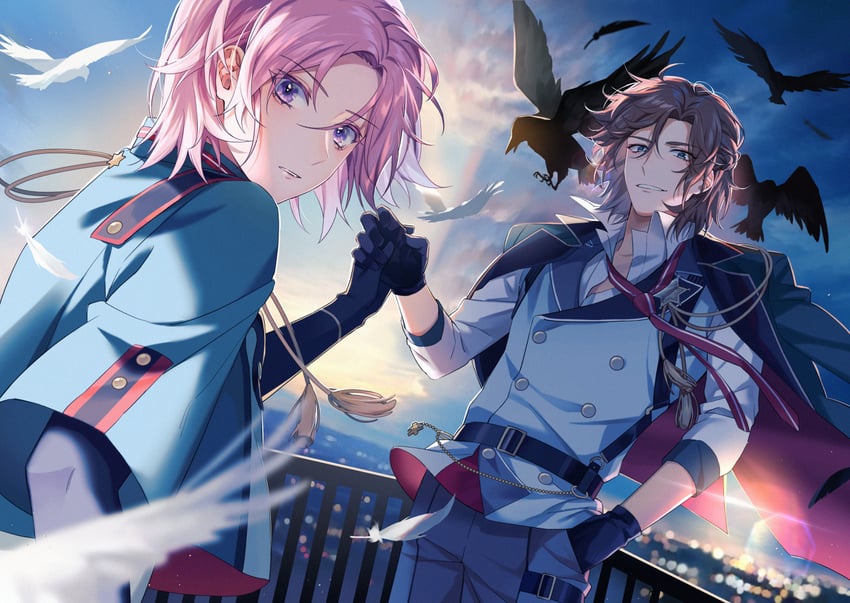 oukawa kohaku and mikejima madara (ensemble stars!) drawn by sheesixp