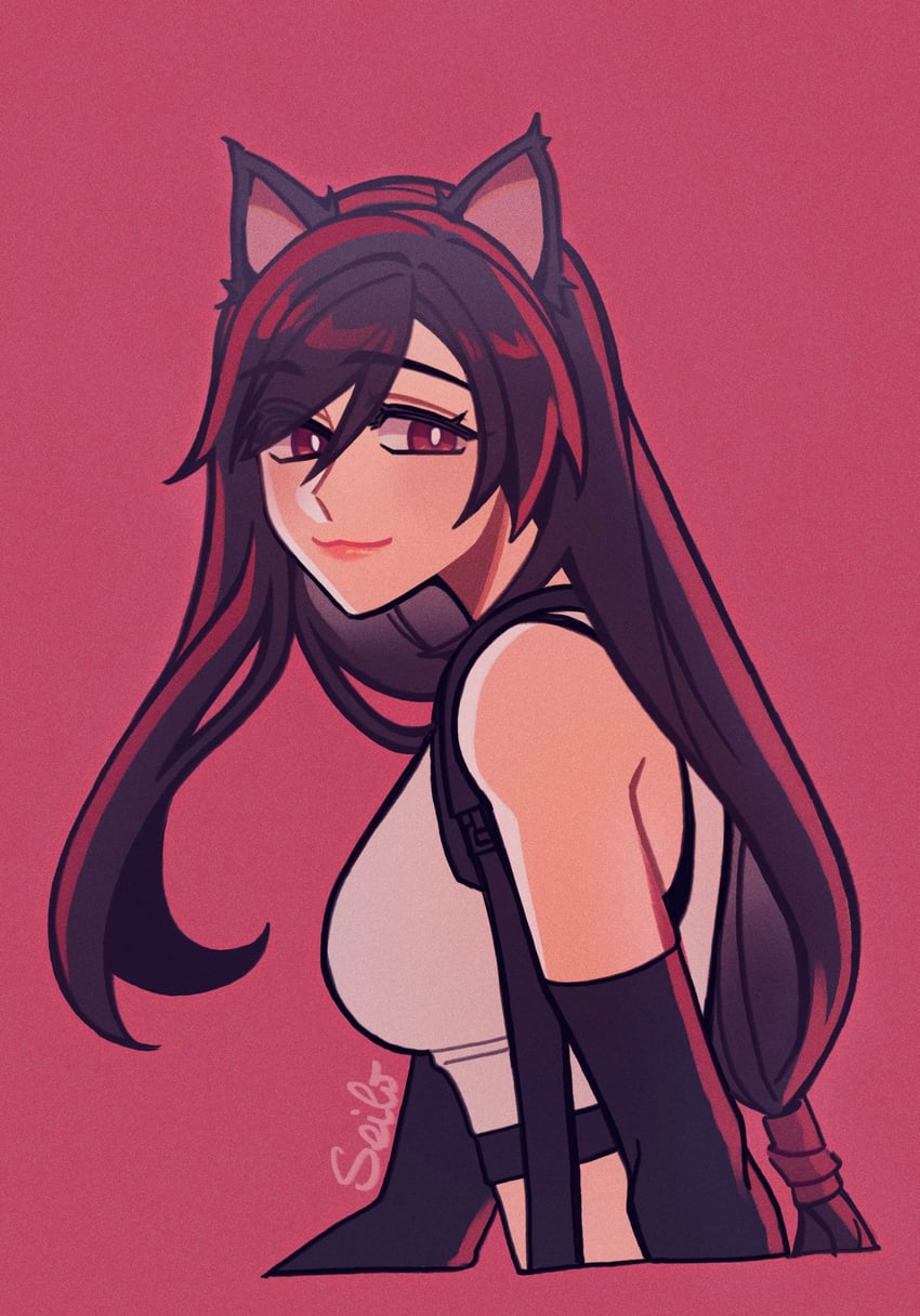 tifa lockhart (final fantasy and 2 more) drawn by seilidare