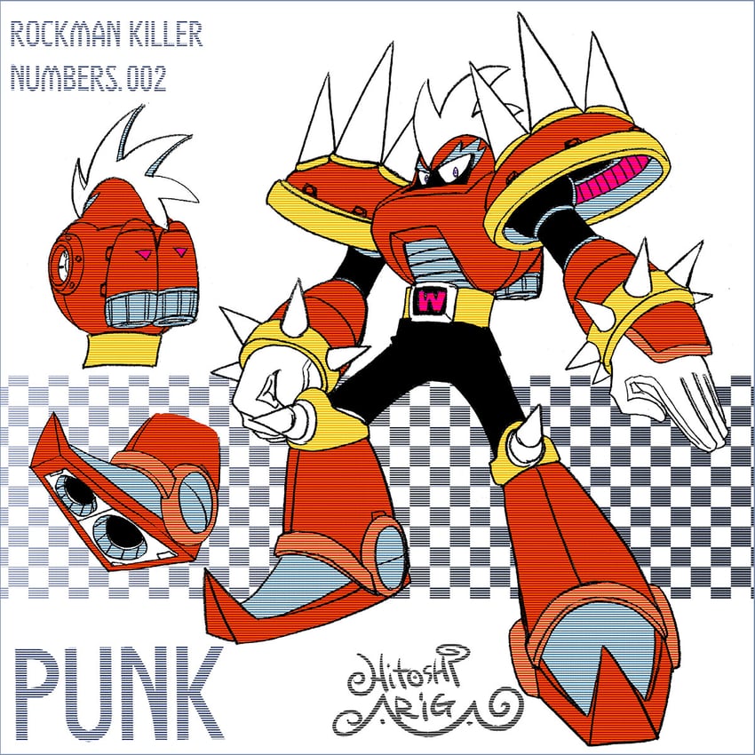 punk (mega man and 2 more) drawn by ariga_hitoshi