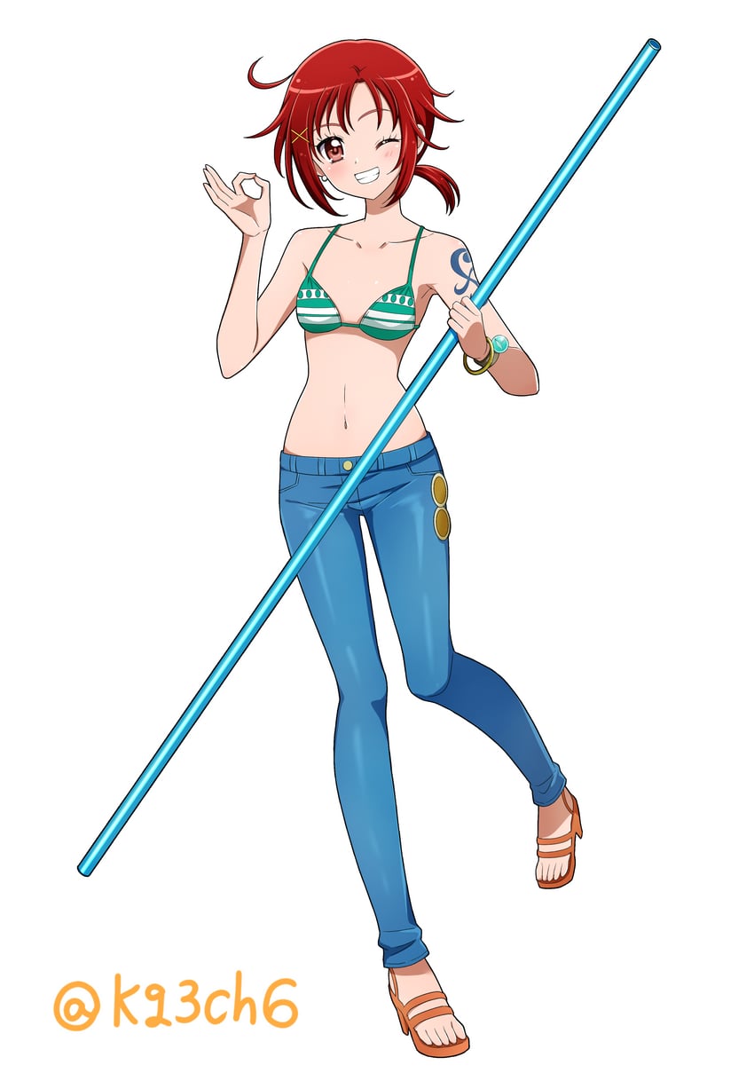 nami and hino akane (precure and 3 more) drawn by kagami_chihiro