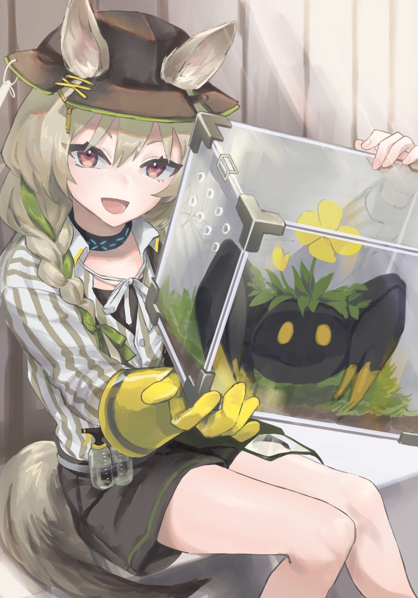 beanstalk, domesticated metal crab, and peacake (arknights) drawn by yui_ri_ka