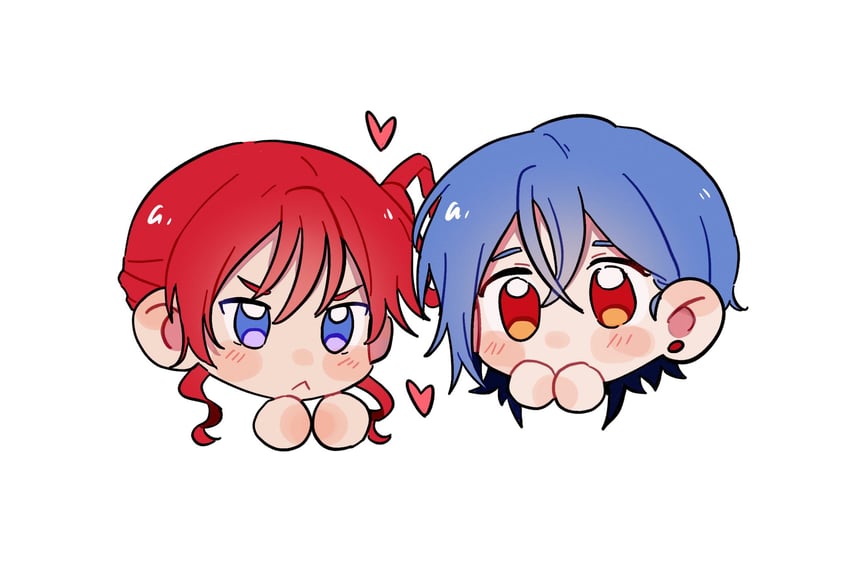 wakana shiki and yoneme mei (love live! and 1 more) drawn by baixing