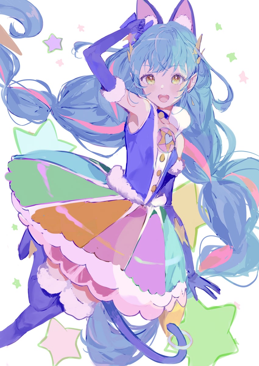 yuni and cure cosmo (precure and 1 more) drawn by seika_(yuimarutoka0219)