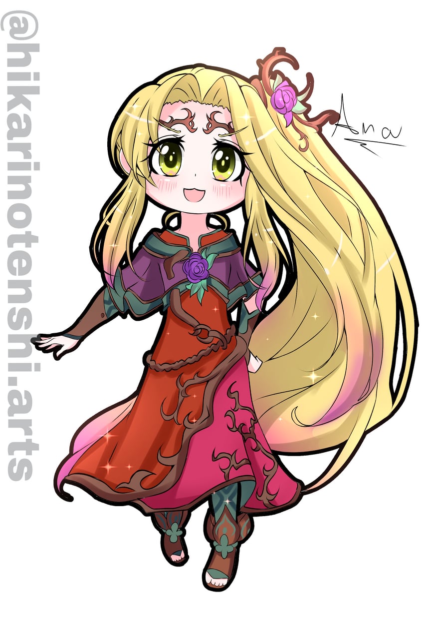 viridi (kid icarus and 1 more) drawn by hikarinotenshi.arts
