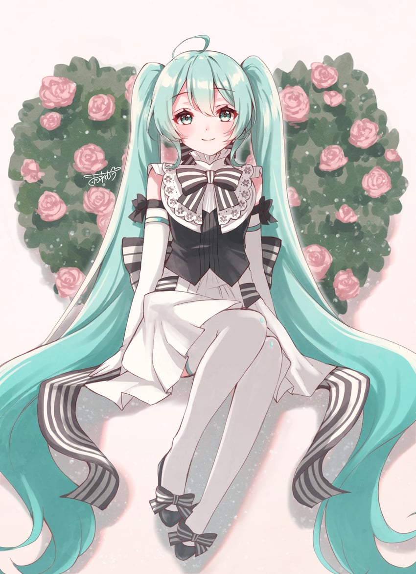hatsune miku (vocaloid and 1 more) drawn by usui_muu