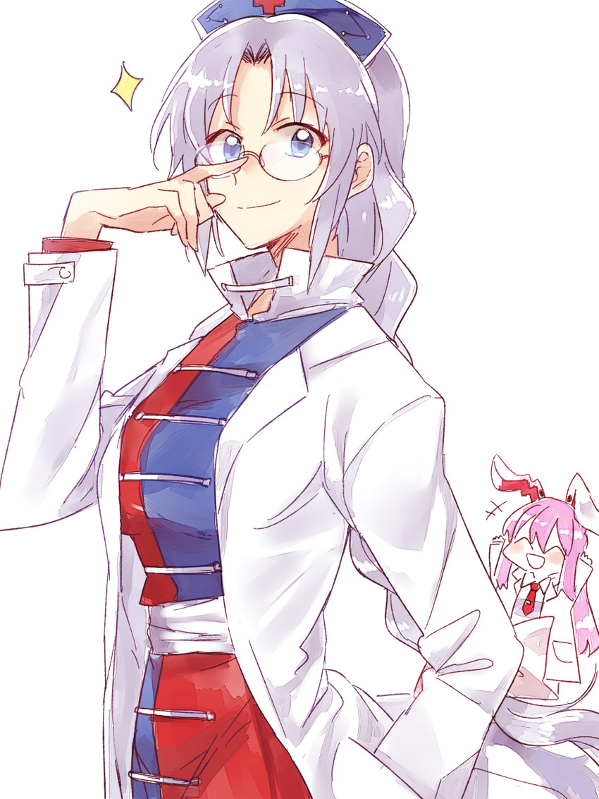 reisen udongein inaba and yagokoro eirin (touhou) drawn by 6_(yuchae)