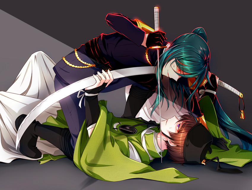 ishikirimaru and nikkari aoe (touken ranbu) drawn by shumai_(sm318)