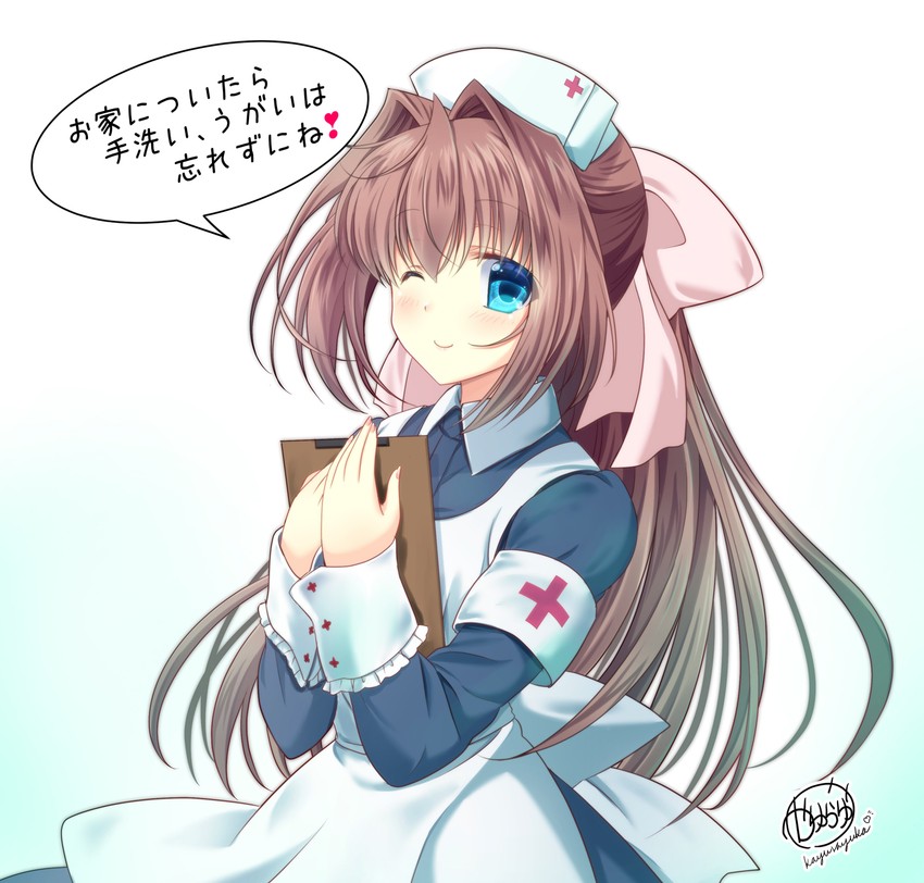 asakura otome (da capo and 1 more) drawn by kayura_yuka