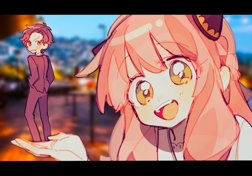 anya and damian desmond (spy x family) drawn by yingwdcp999