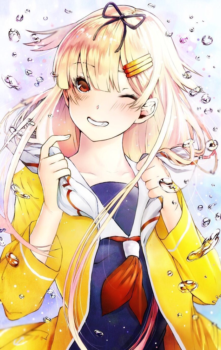 yuudachi and yuudachi kai ni (kantai collection) drawn by magai_akashi