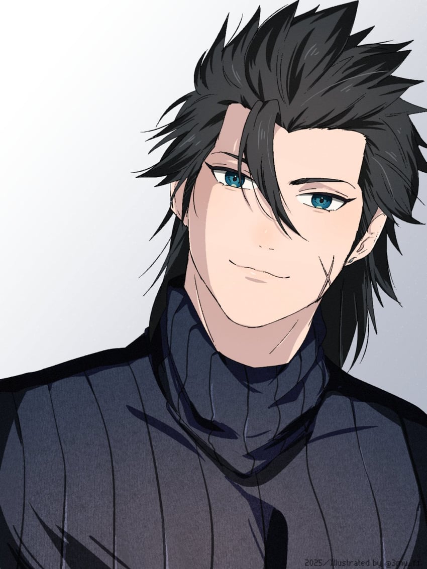 zack fair (final fantasy and 2 more) drawn by 3mu_ff
