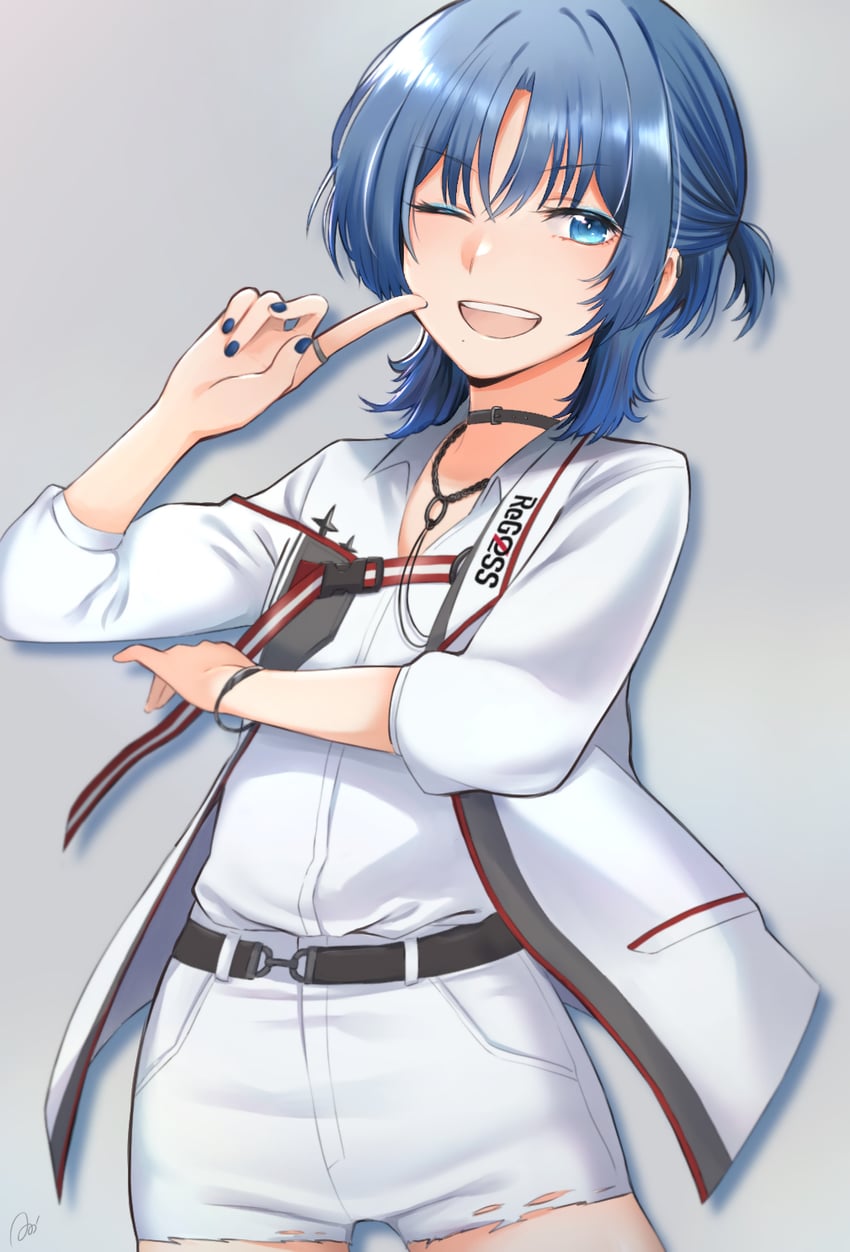 hiodoshi ao (hololive and 1 more) drawn by 0w00v0