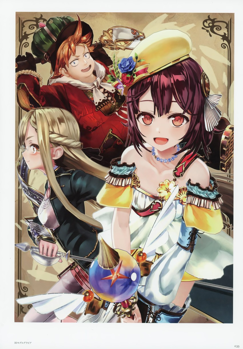 sophie neuenmuller, monika ellmenreich, and oskar behlmer (atelier and 1 more) drawn by noco_(adamas)