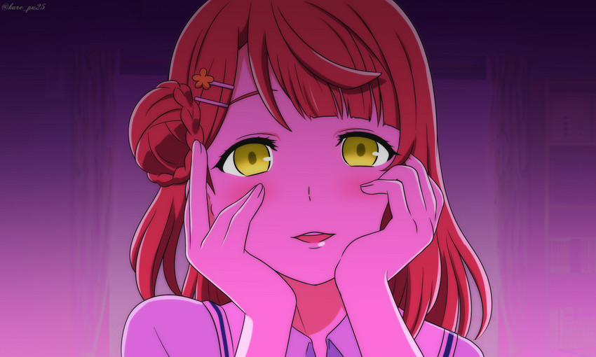 uehara ayumu and gasai yuno (love live! and 2 more) drawn by kousaka_kure