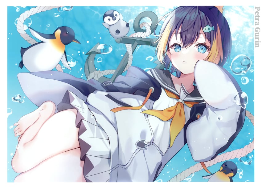 petra gurin (nijisanji and 1 more) drawn by moeko_(moeko0903)
