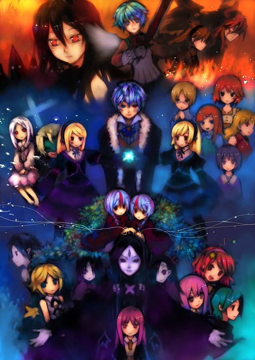 hortense, violette, el, hiver laurant, stella, and 18 more (sound horizon and 9 more) drawn by tsuchiya_akira