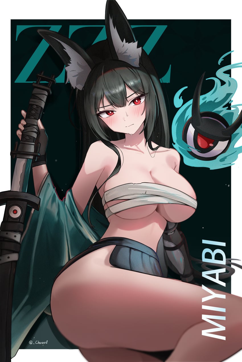 hoshimi miyabi and tailless (zenless zone zero) drawn by chowol
