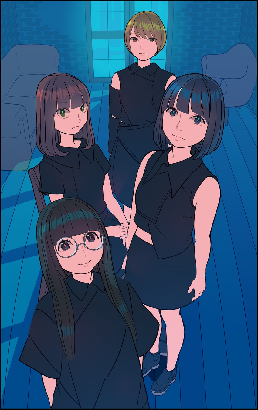 yagawa aoi, wada rin, koshouji megumi, and inoue yui (real life and 1 more) drawn by nobile1031