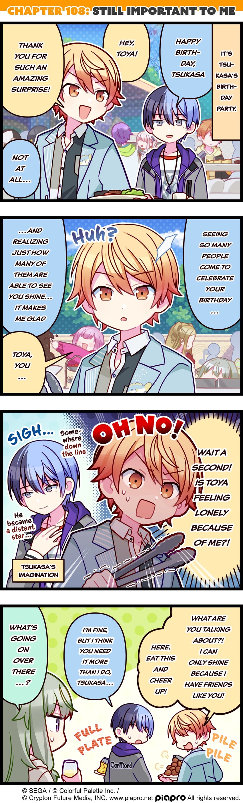 akiyama mizuki, ootori emu, tenma tsukasa, kusanagi nene, kamishiro rui, and 6 more (project sekai) drawn by uso_(ameuzaki)