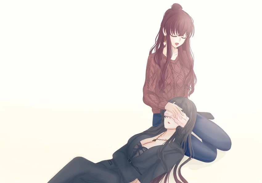 himegami shano and amano airi (d4dj) drawn by wbr_komet