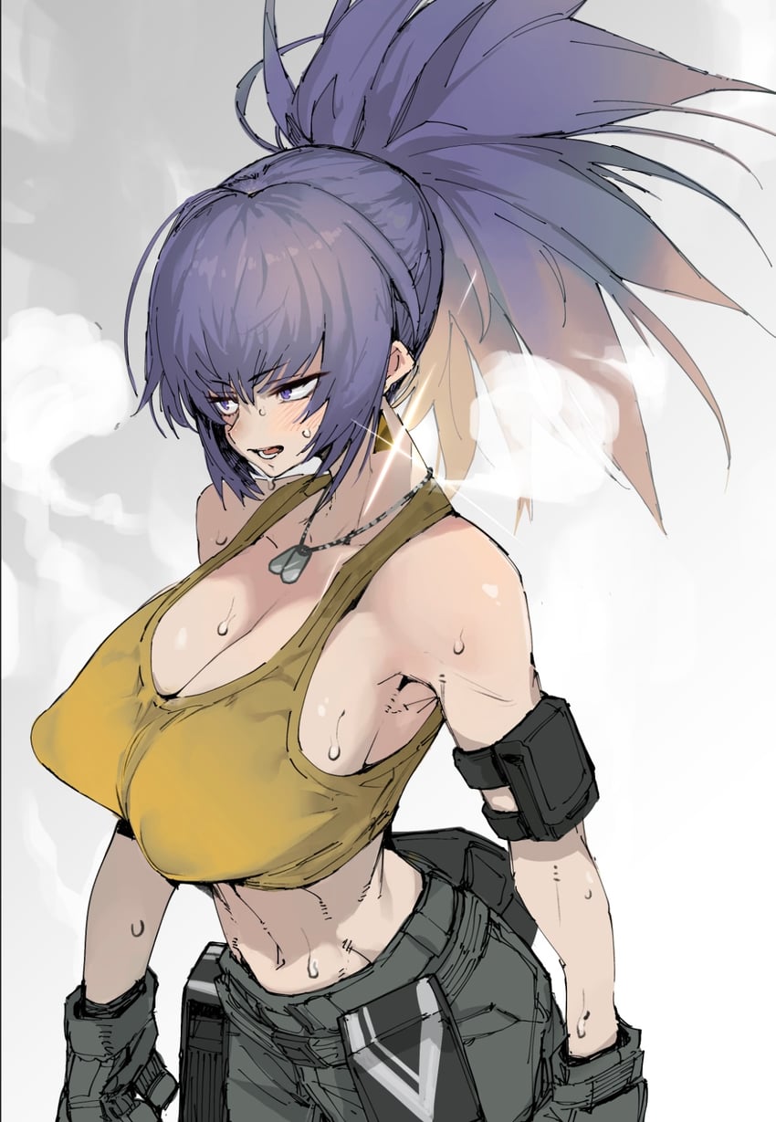 leona heidern (the king of fighters and 1 more) drawn by hyocorou