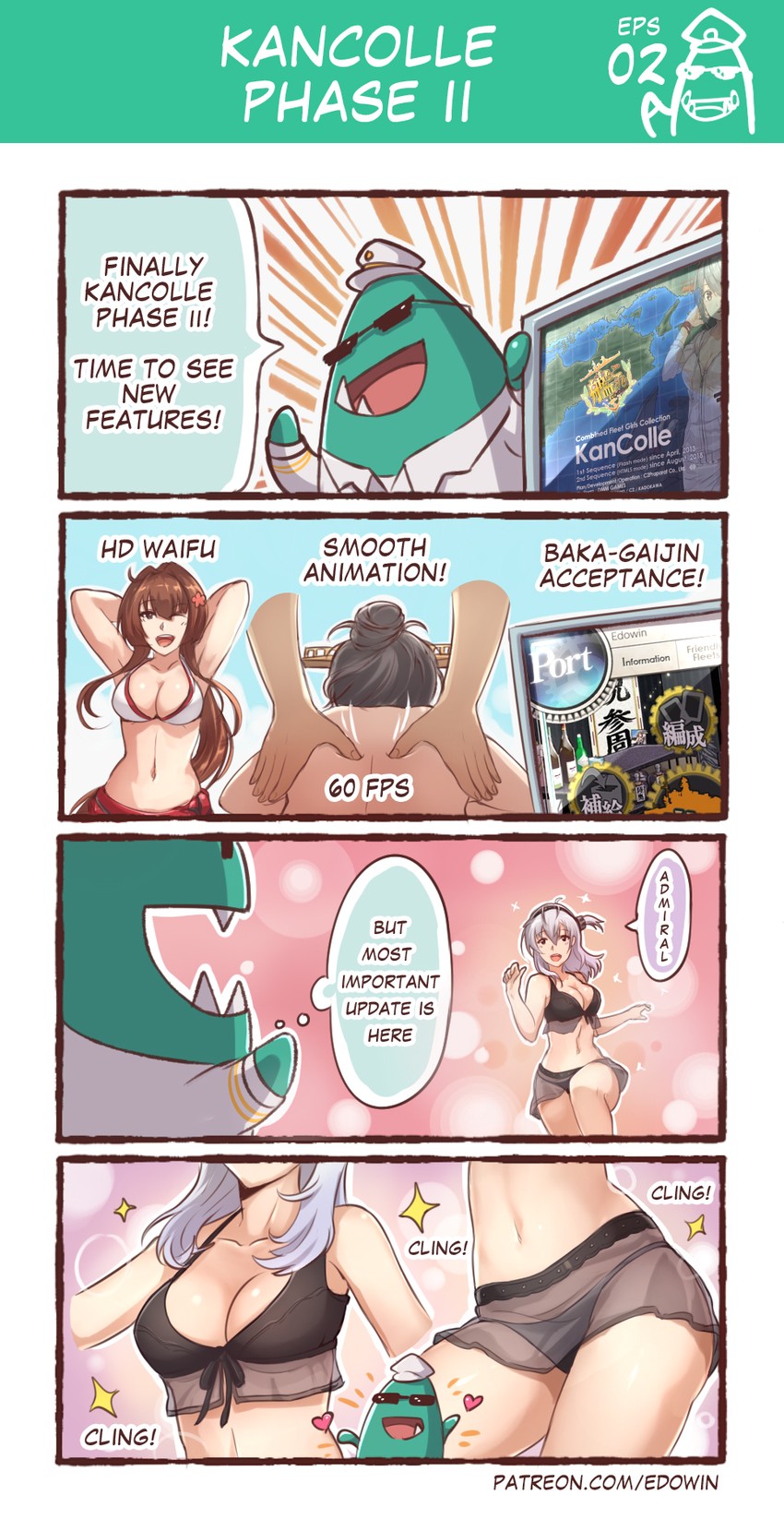 admiral, haruna, yamato, suzutsuki, and tidehunter (kantai collection and 2 more) drawn by edwin_(cyberdark_impacts)