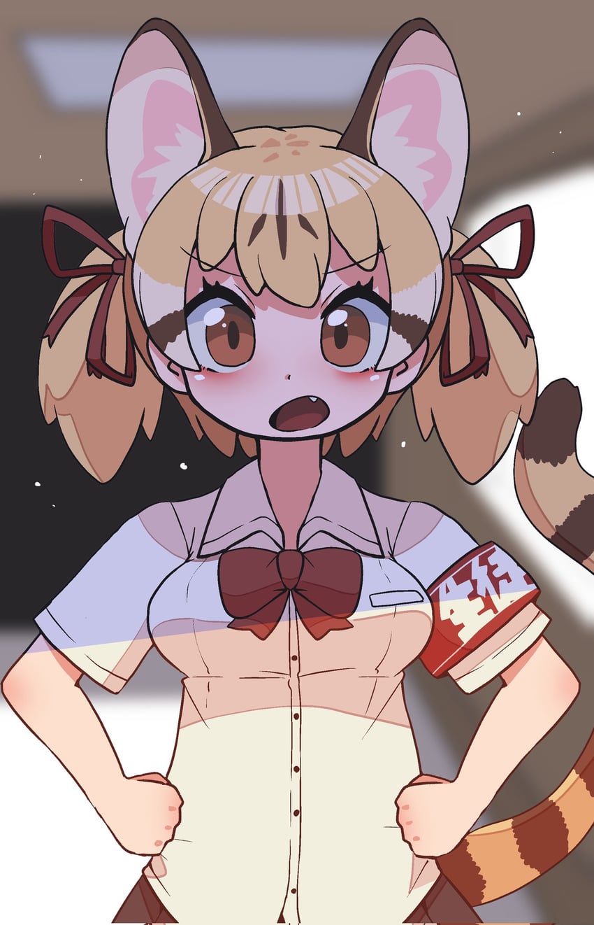 large-spotted genet (kemono friends and 1 more) drawn by onaji_(sokudo_seigen)