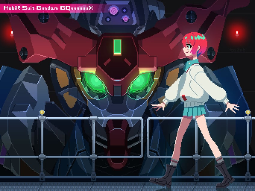 amate yuzuriha and gquuuuuux (gundam and 1 more) drawn by ta2nb