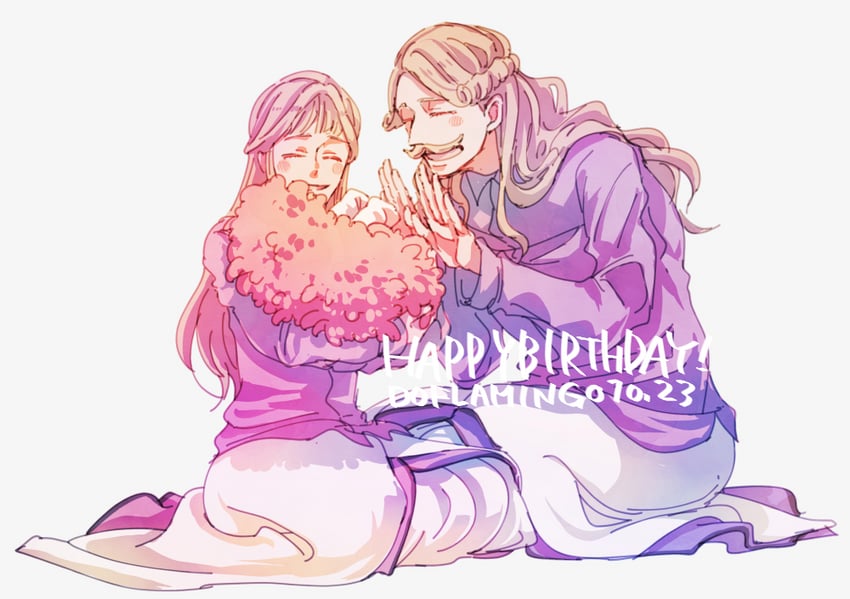 donquixote doflamingo, donquixote homing, and donquixote's mother (one piece) drawn by naoko-sea