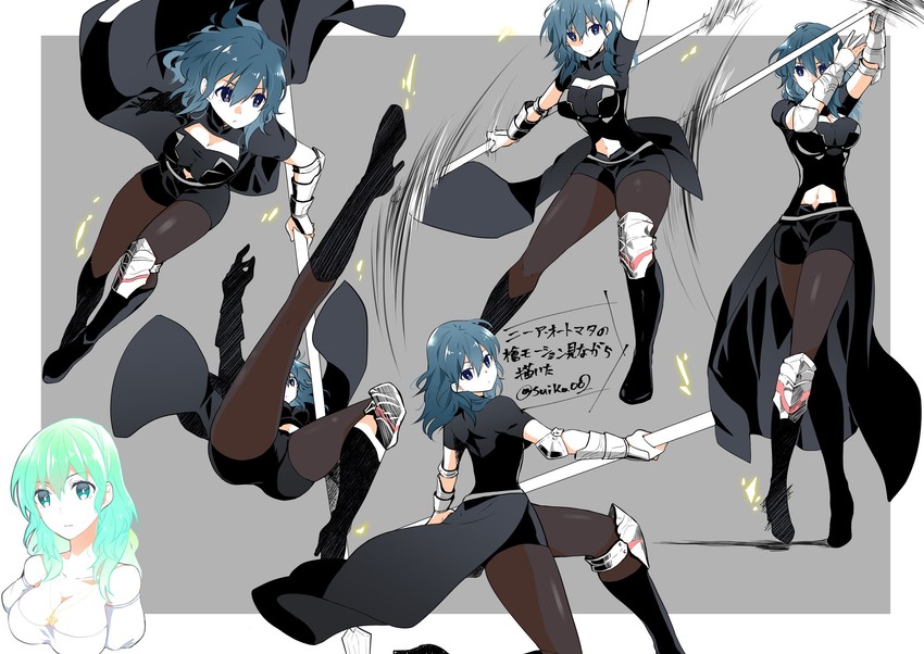 female byleth (fire emblem and 1 more) drawn by ijiro_suika