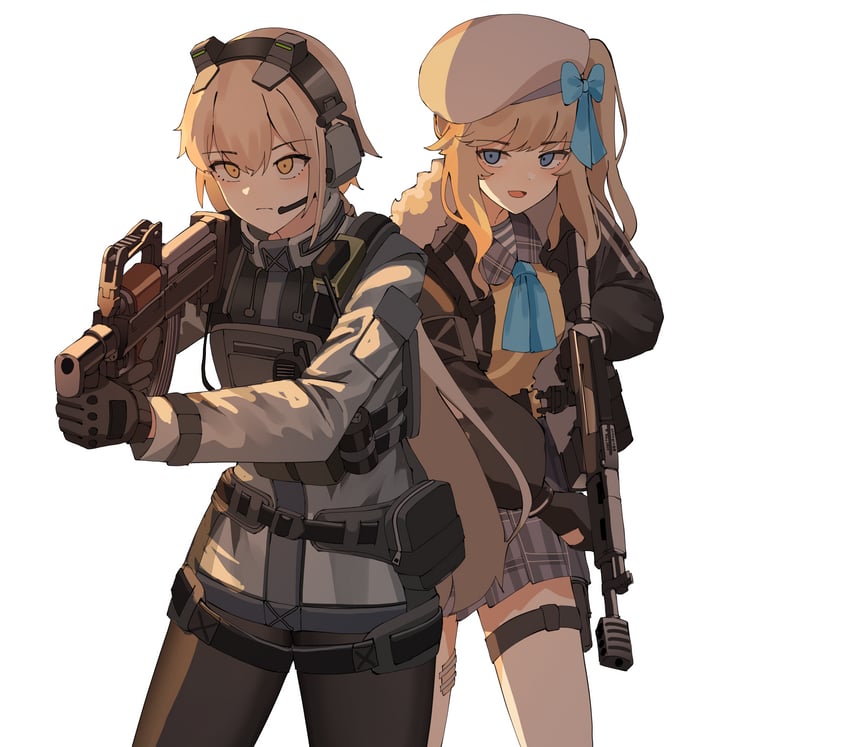 ots-14 and vepley (girls' frontline and 2 more) drawn by gar32