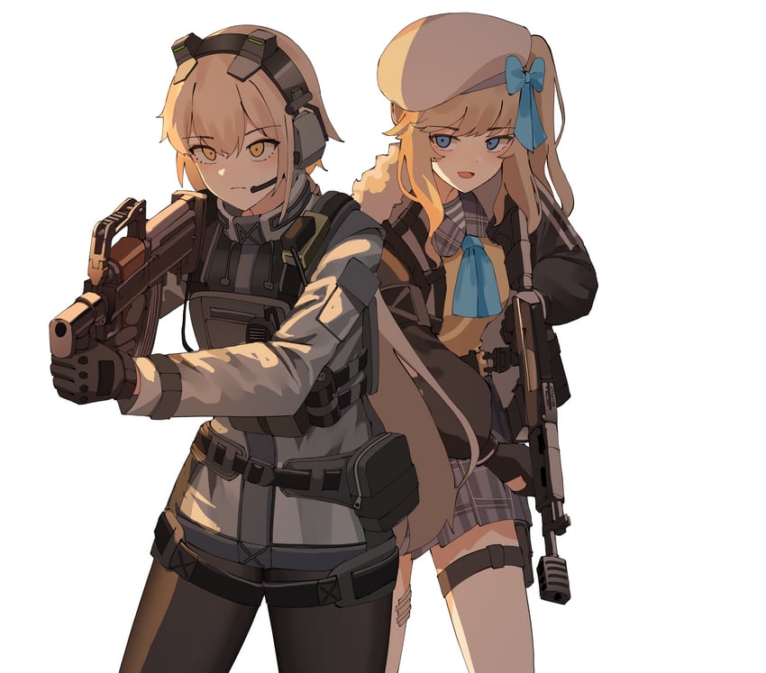 ots-14, groza, and vepley (girls' frontline and 2 more) drawn by gar32