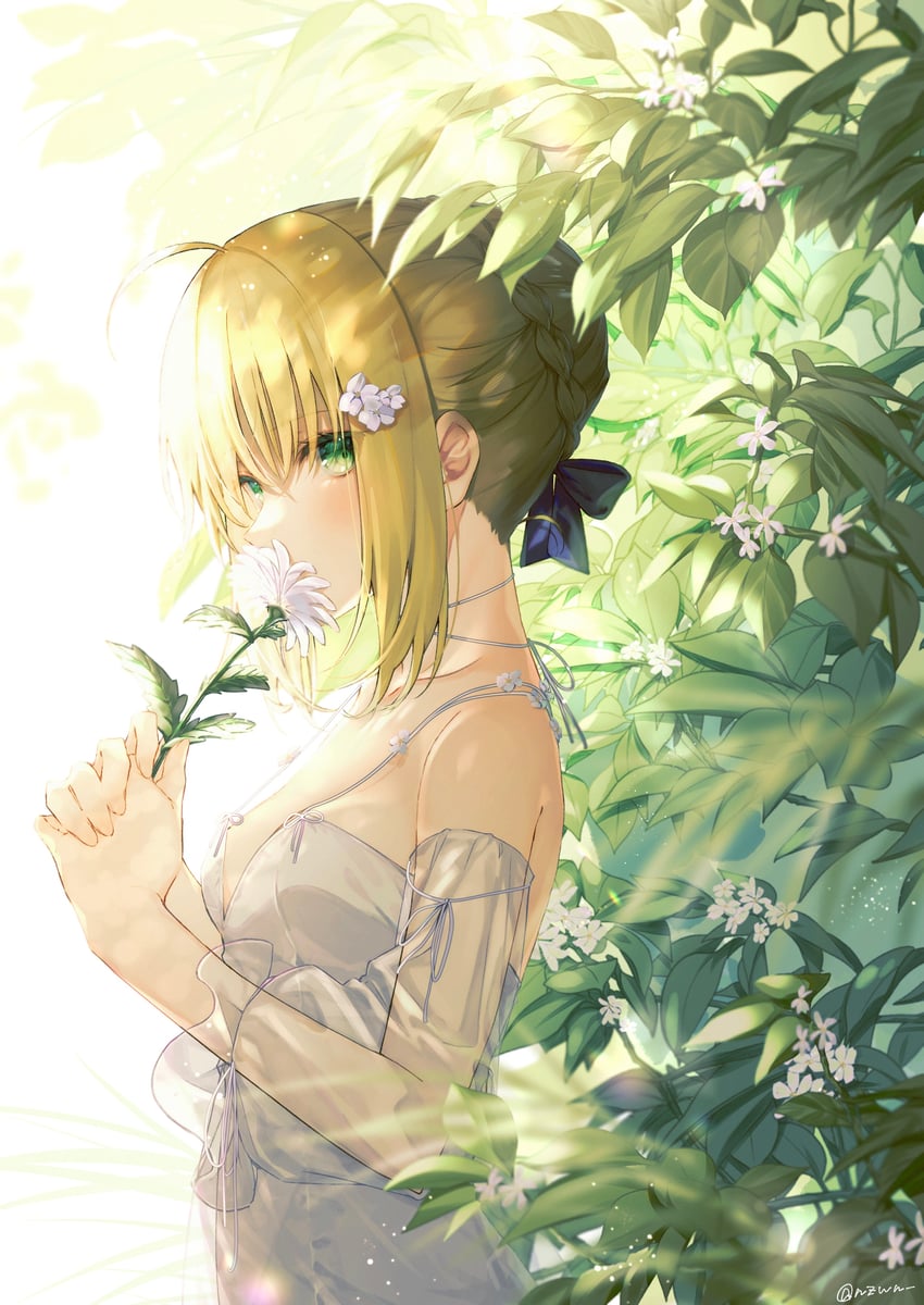 artoria pendragon and saber (fate and 1 more) drawn by nozawa_noko