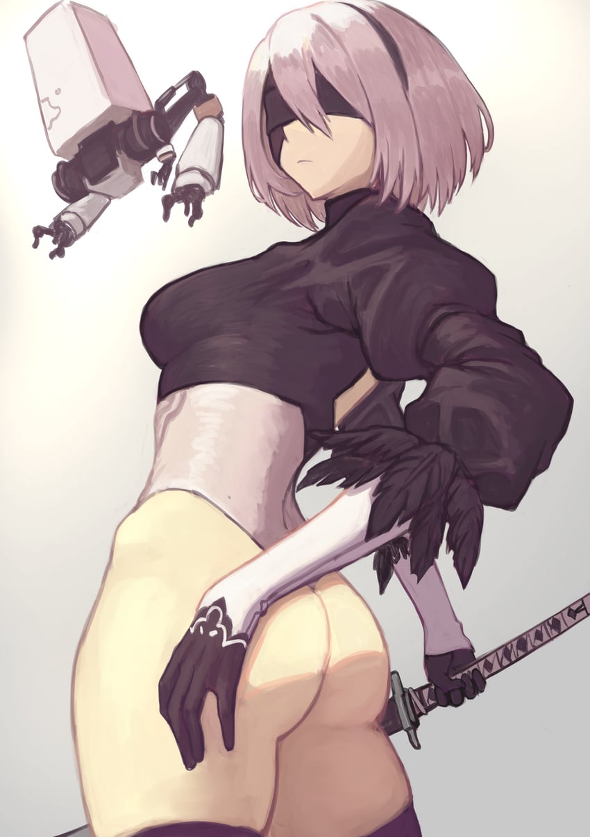 2b and pod (nier and 1 more) drawn by janoukyo19