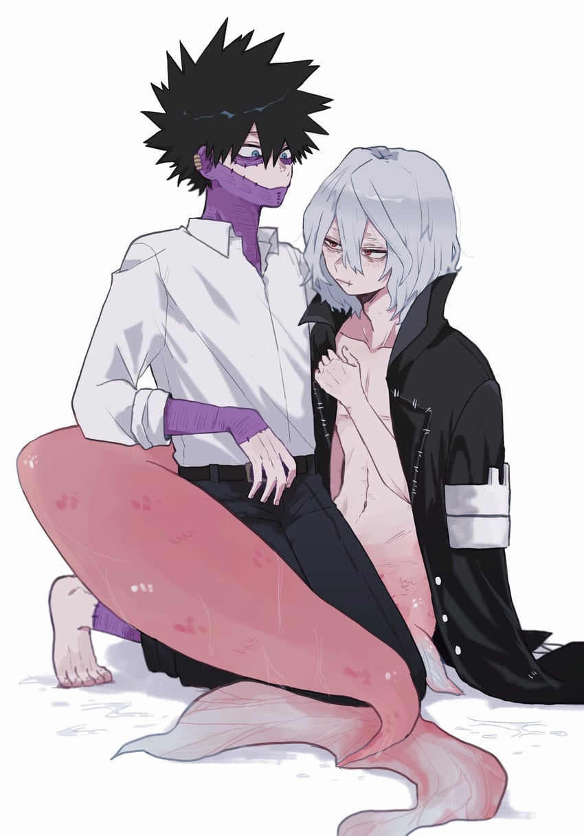 dabi and shigaraki tomura (boku no hero academia) drawn by ametaro_(ixxxzu)