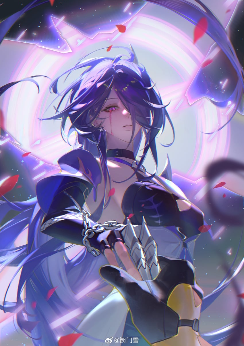 trailblazer and acheron (honkai and 1 more) drawn by quemenxue
