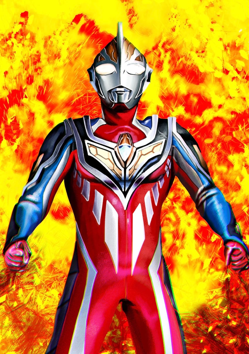 ultraman gaia (ultra series and 1 more) drawn by 4ze_meteor