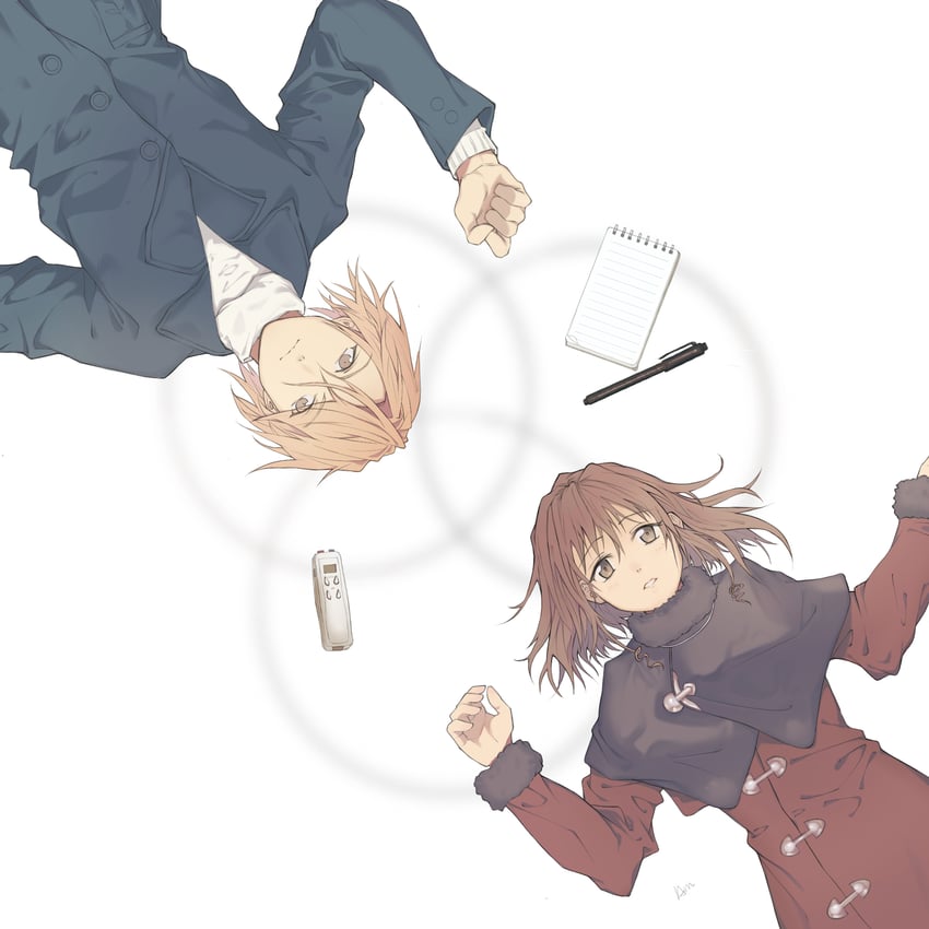 fuyukawa kokoro and yuukidou satoru (remember11) drawn by amunce