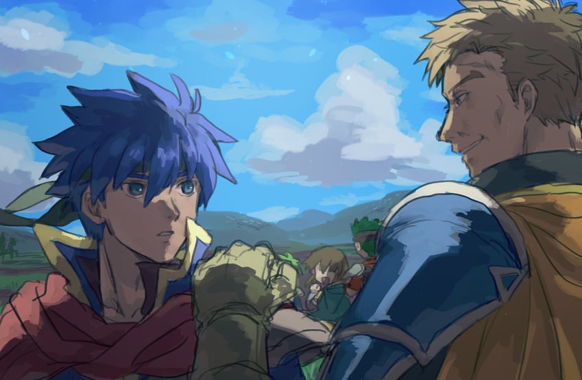 ike, mist, boyd, greil, and rolf (fire emblem and 1 more) drawn by kometubu0712