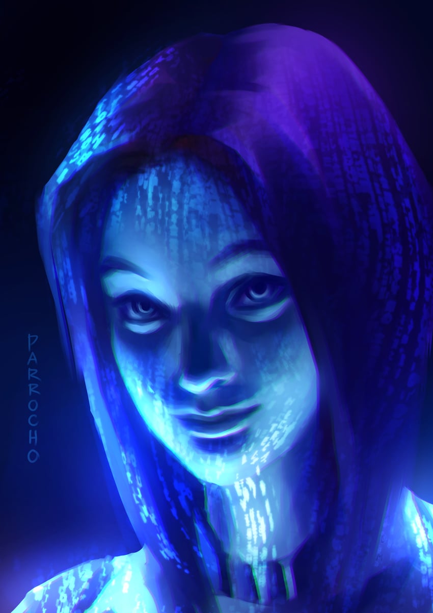 cortana (halo and 1 more) drawn by apparrocho