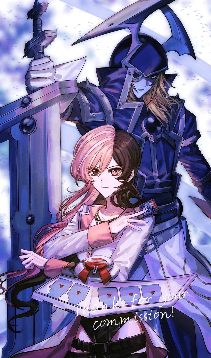 neopolitan and silent swordsman (yu-gi-oh! and 1 more) drawn by naoki_(2rzmcaizerails6)