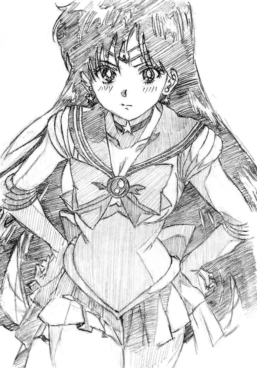 hino rei and sailor mars (bishoujo senshi sailor moon) drawn by i4teruz