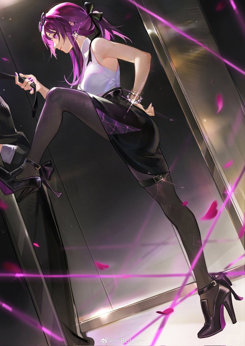 kafka (honkai and 1 more) drawn by bula_weibo
