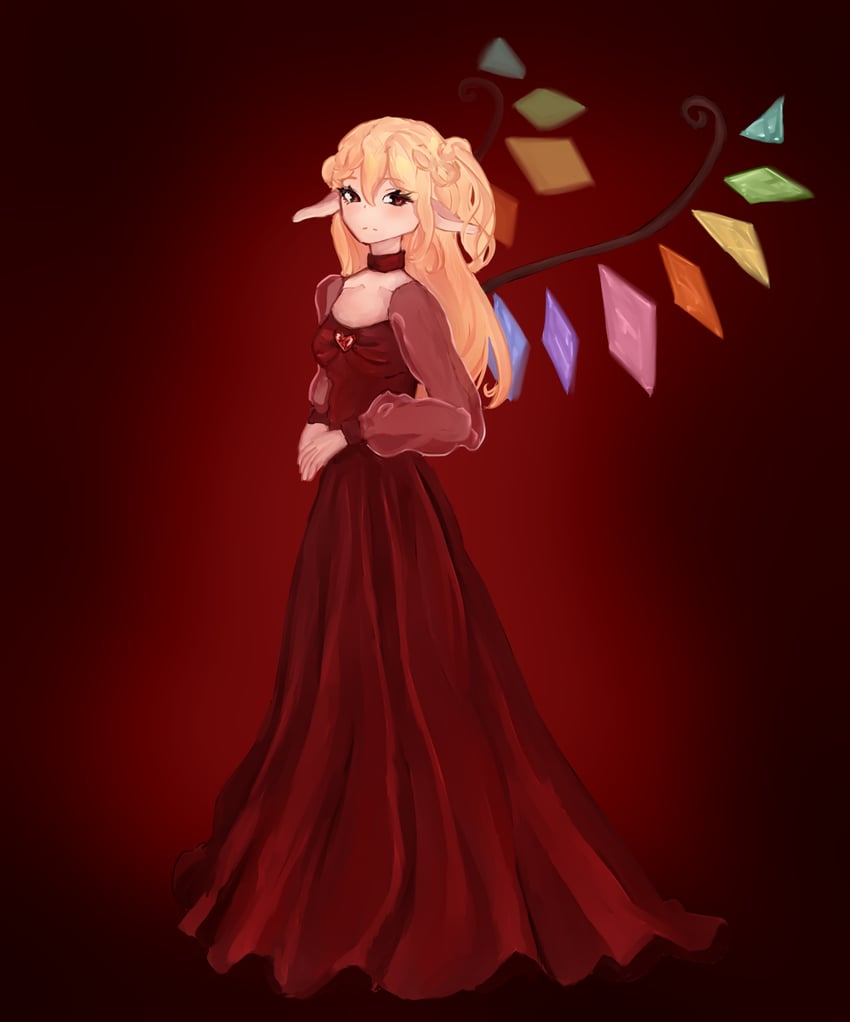 flandre scarlet (touhou) drawn by sleepymausu