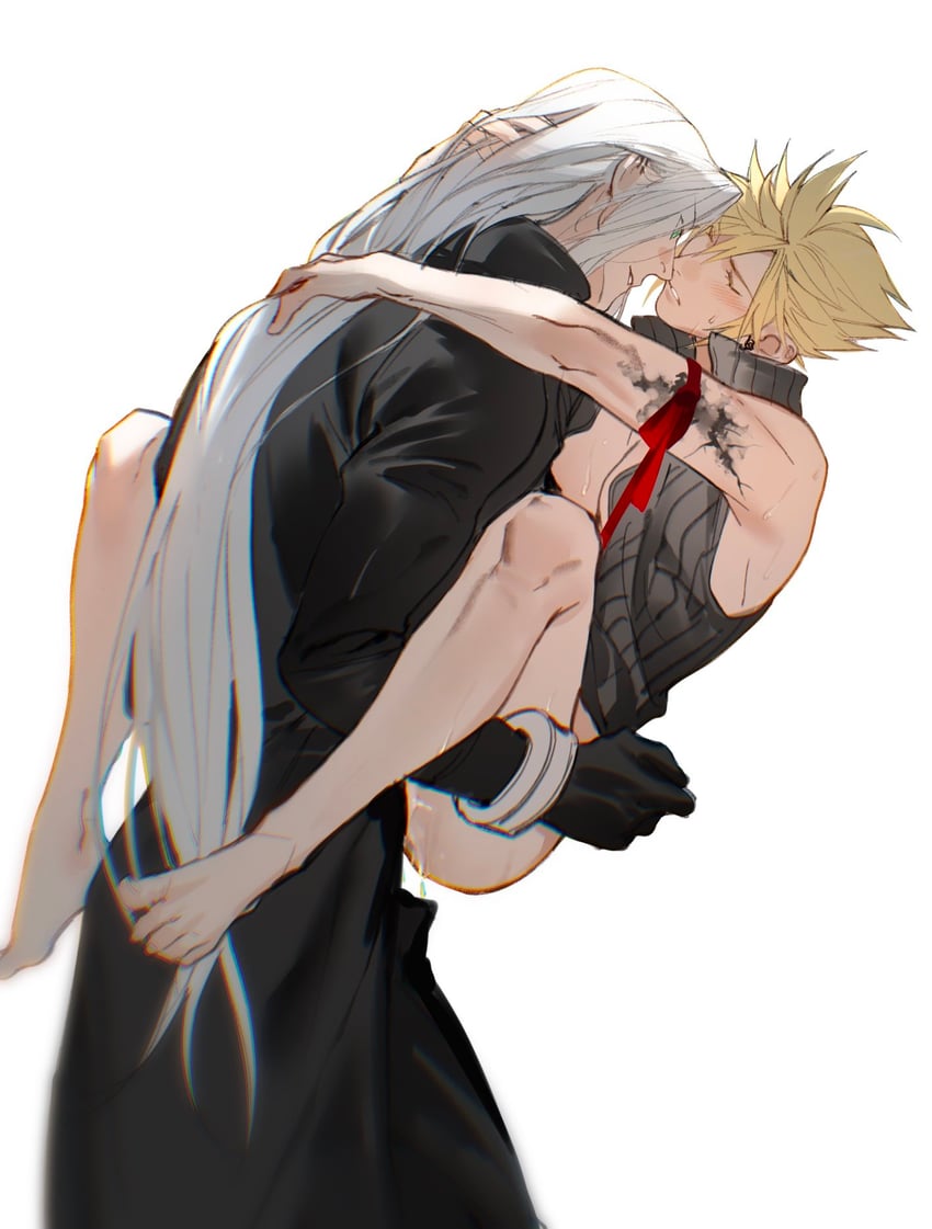 cloud strife and sephiroth (final fantasy and 2 more) drawn by xianyu314
